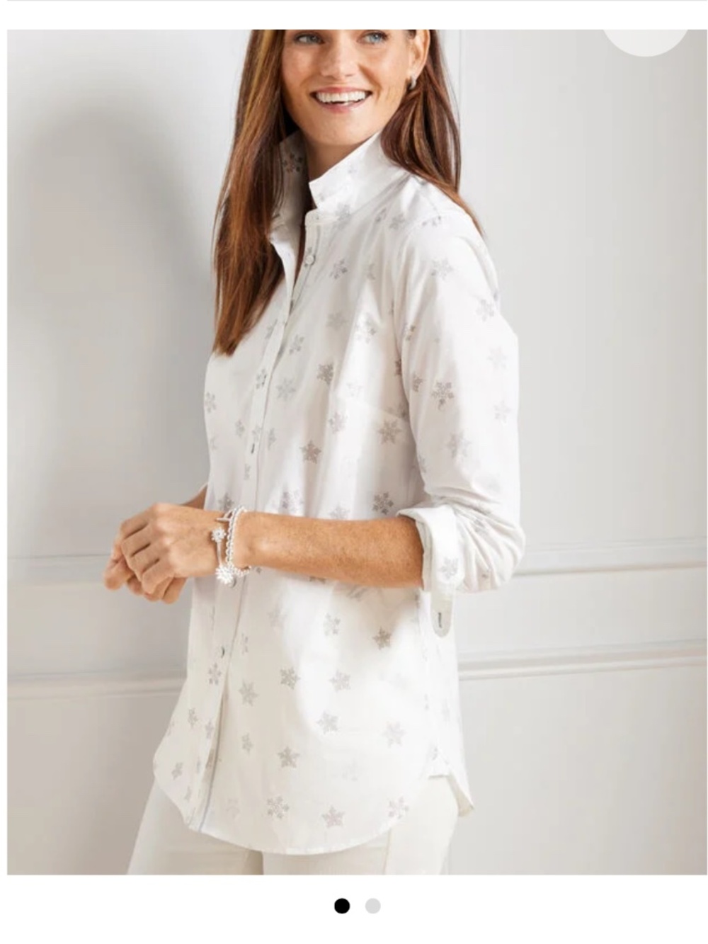 Like New Talbots Star Top Shirt Blouse
